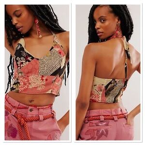 NWT Free People Rae Halter Top, Size XS
